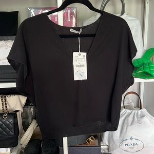 Brand new black Zara knit top